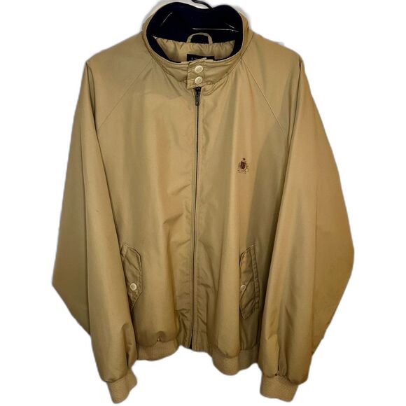 Vintage Men's Size LG Beige Izod Golf Jacket - Mint Condition - Picture 1 of 9